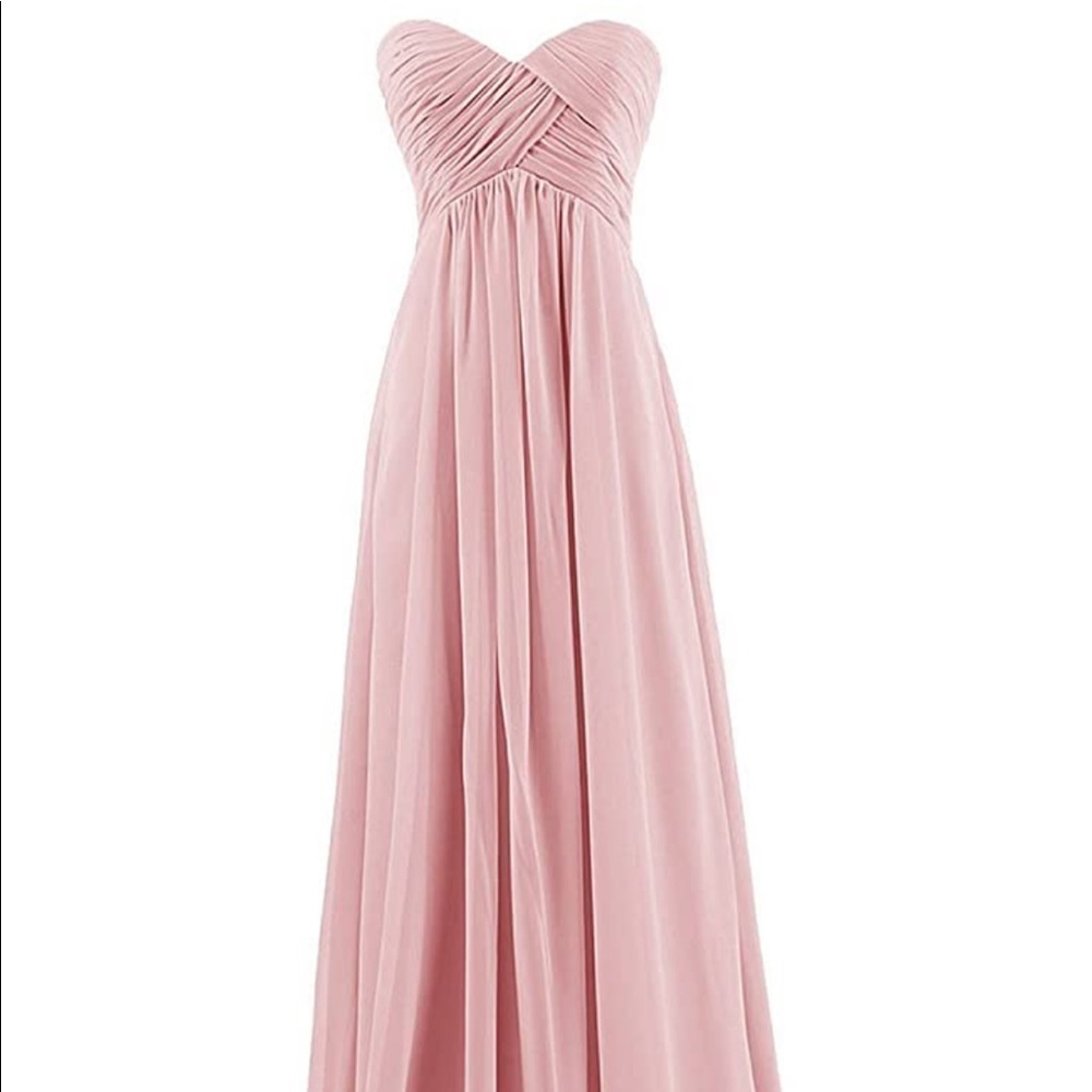 Light pink bridesmaids dress
